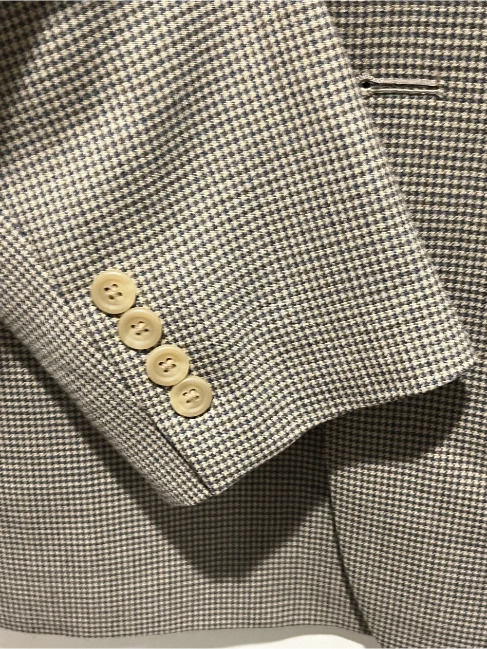 Ralph Lauren Blue & Tan Houndstooth Sport Coat